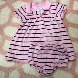 Baby girl dress with bloomers